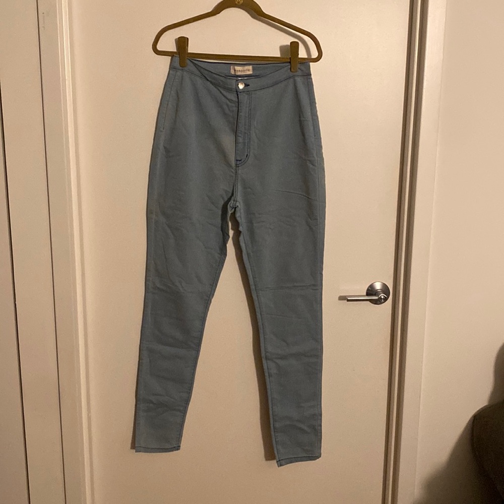 Super high waist stretch skinny jean sky Blue